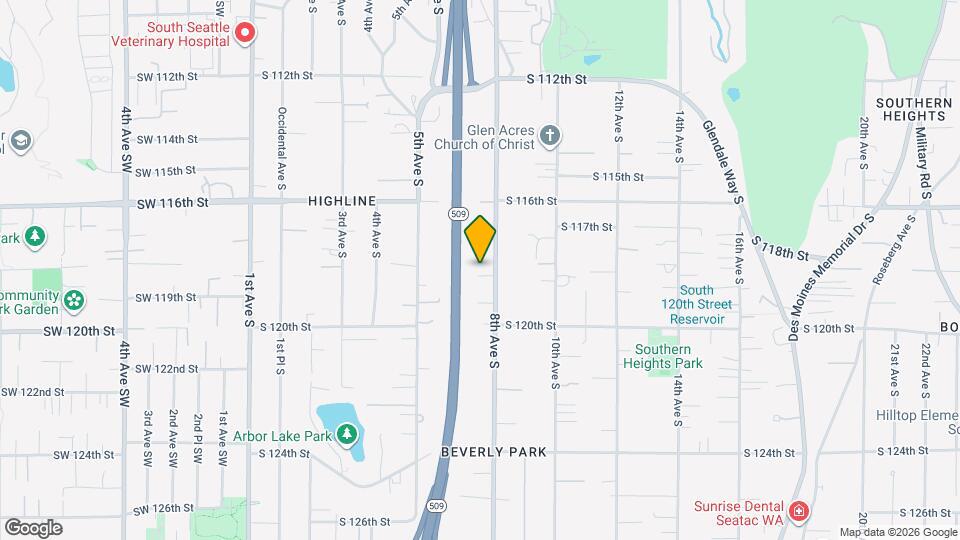 11807 8th Ave S Map and Location Details