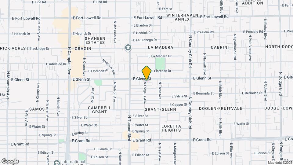 2772 N Forgeus Ave Map and Location Details