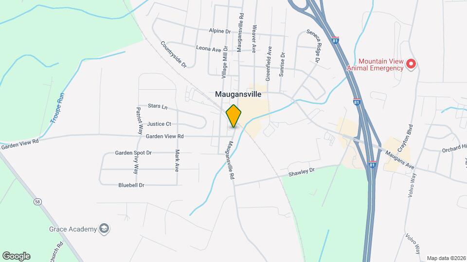 13706 Maugansville Rd Map and Location Details