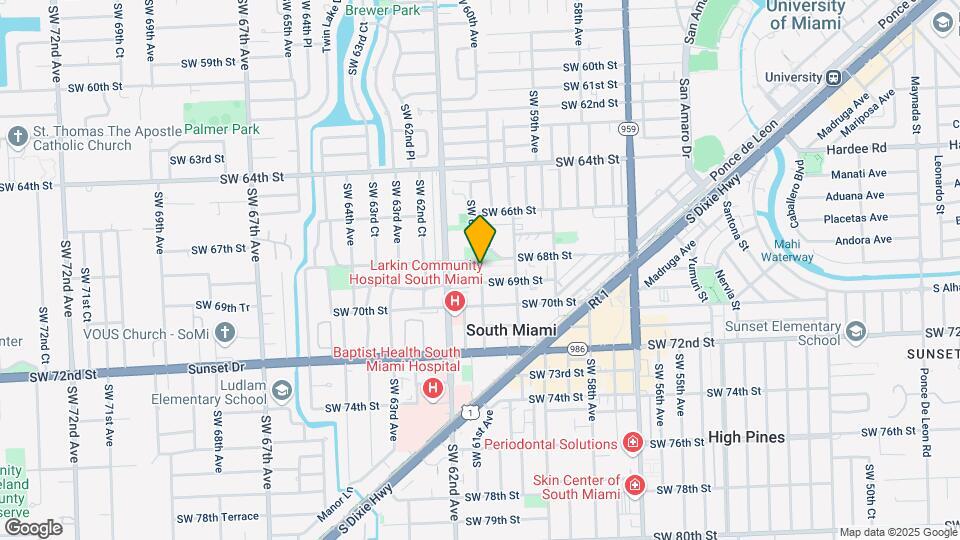 5959 SW 69th St Map and Location Details