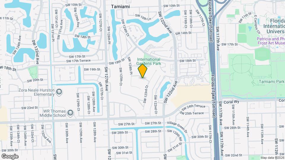 12312 SW 20th Terrace Map and Location Details