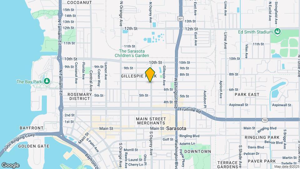 629 N Osprey Ave Map and Location Details