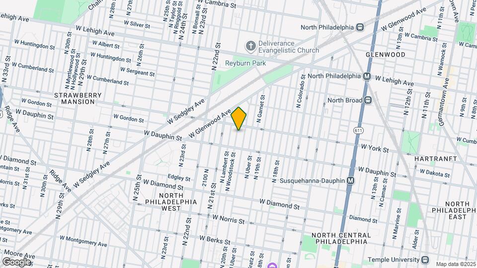 2343 N Woodstock St Map and Location Details