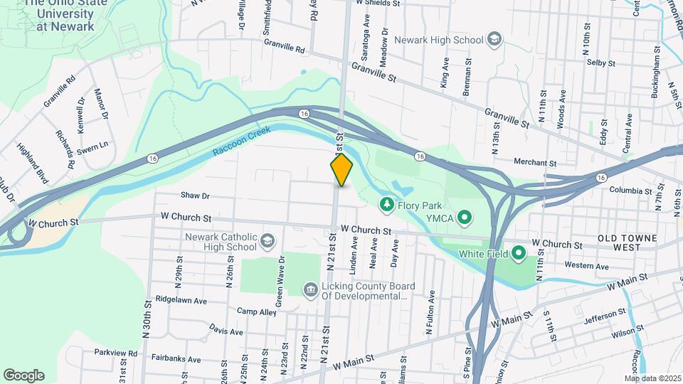 280 N 21st St Map and Location Details