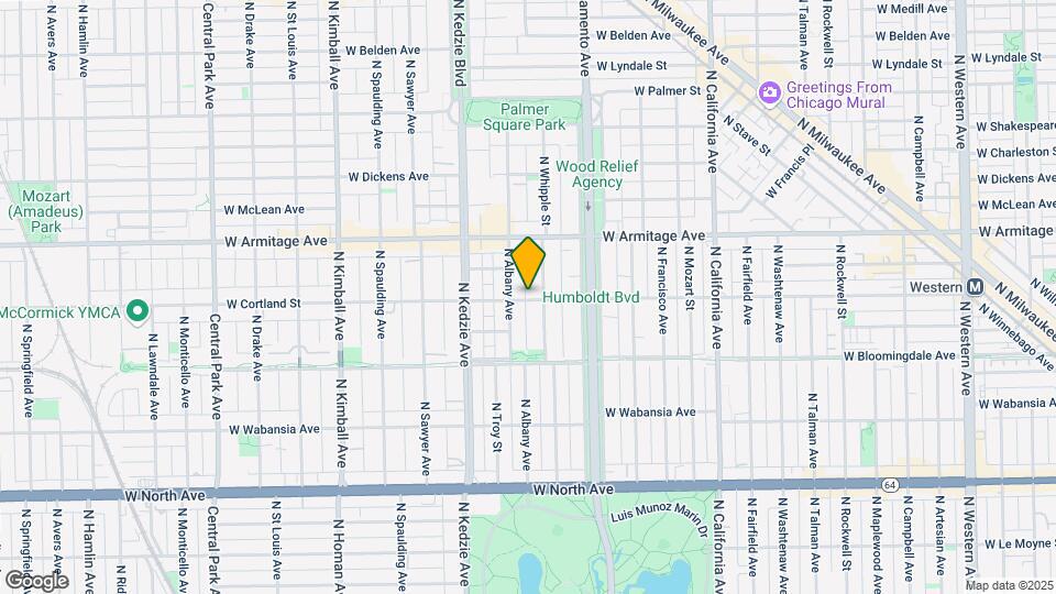 3056 W Cortland St Map and Location Details