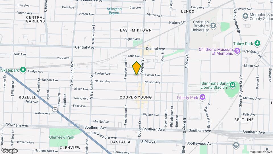 2111 Evelyn Ave Map and Location Details
