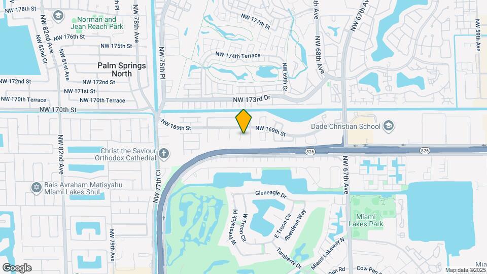 16801 NW 72nd Ct Map and Location Details