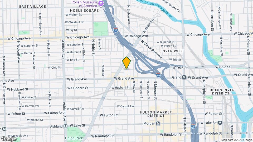 529 N Racine Ave, Unit 3 Map and Location Details