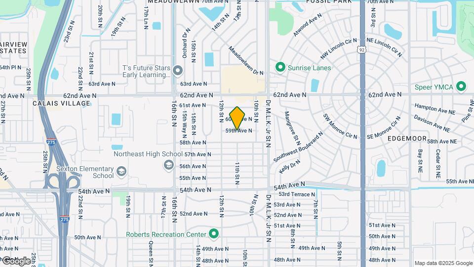 1100 59th Ave N Map and Location Details