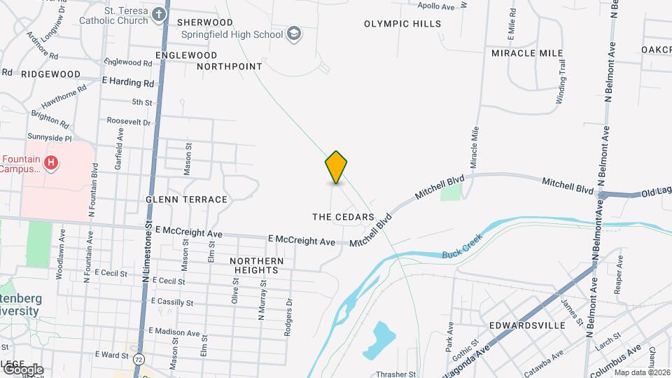 1344-1346-1346 E Cedarview Dr Mapa y Detalles de la Ubicación