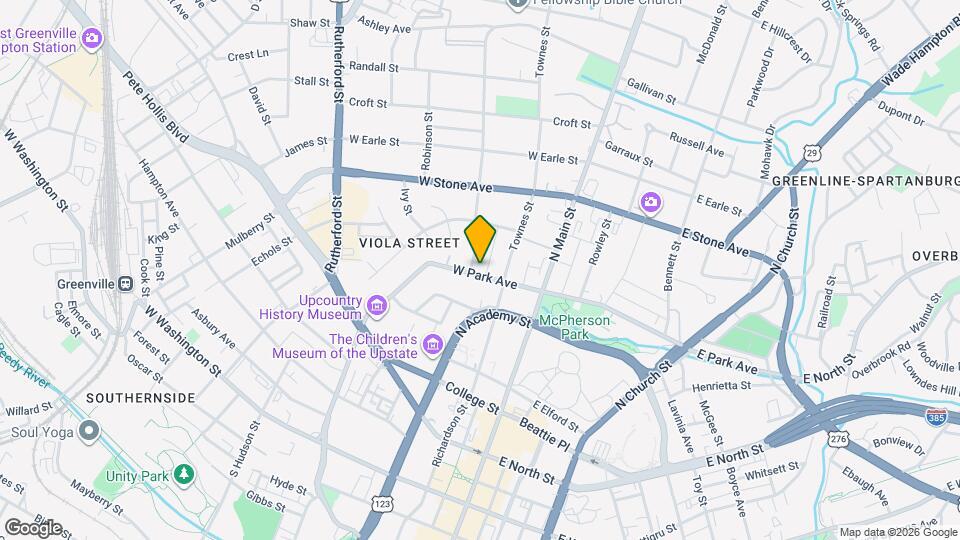 112 W Park Ave Map and Location Details