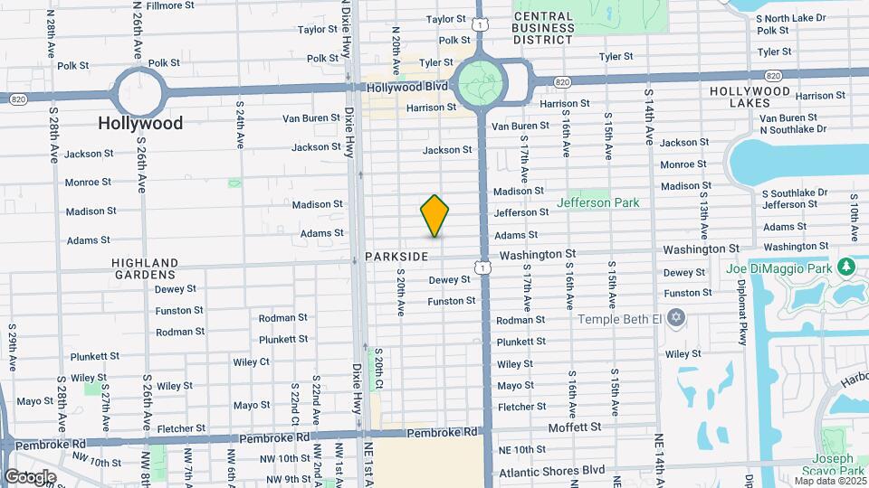 1910 Adams St Map and Location Details