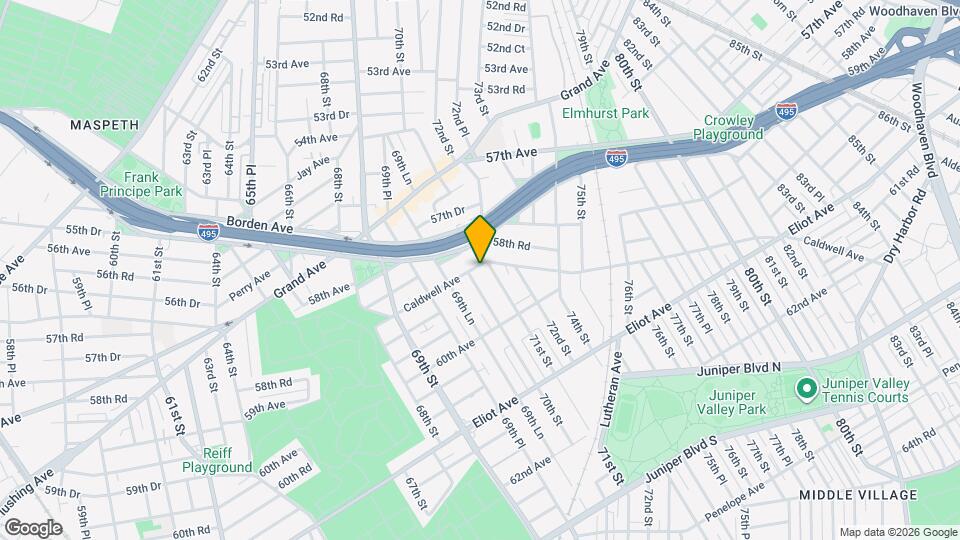 70-12 Caldwell Ave Mapa y Detalles de la Ubicación