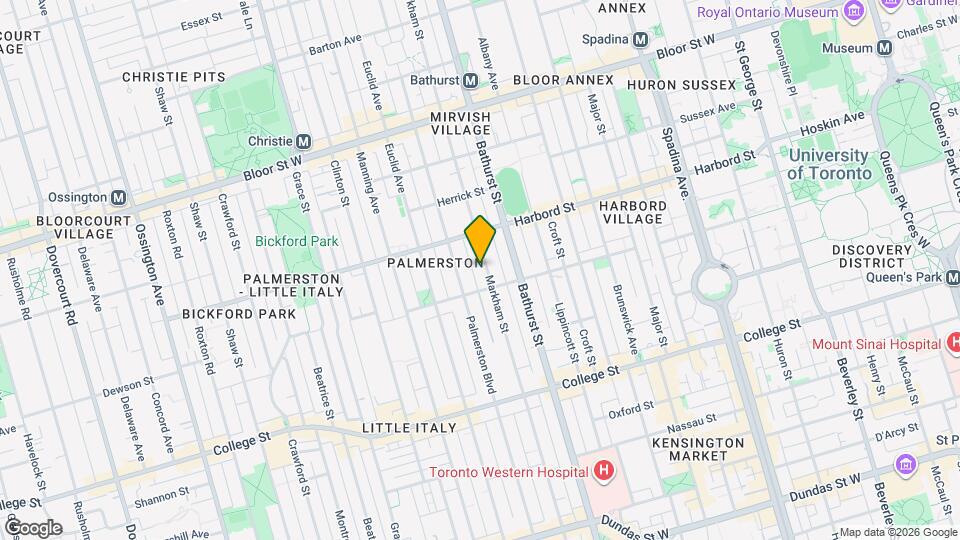 426 Markham St Map and Location Details