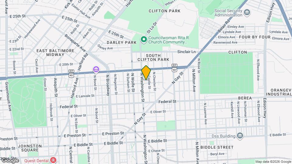 2018 E Lafayette Ave Map and Location Details