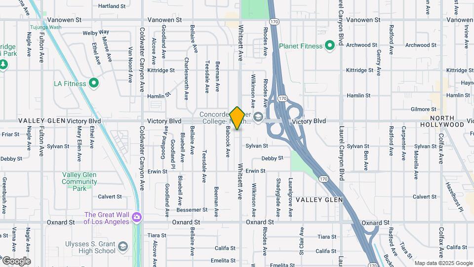 6335 Whitsett Ave Map and Location Details