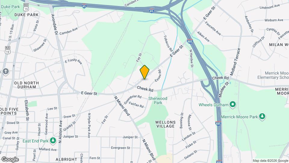 1116 E Geer St Map and Location Details