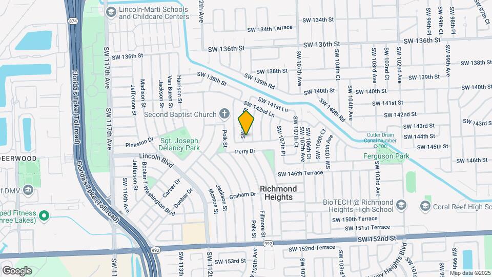 10931 SW 143rd Terrace Map and Location Details