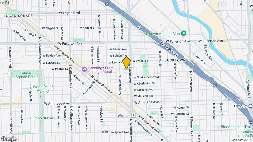 2415 W Palmer St Map and Location Details