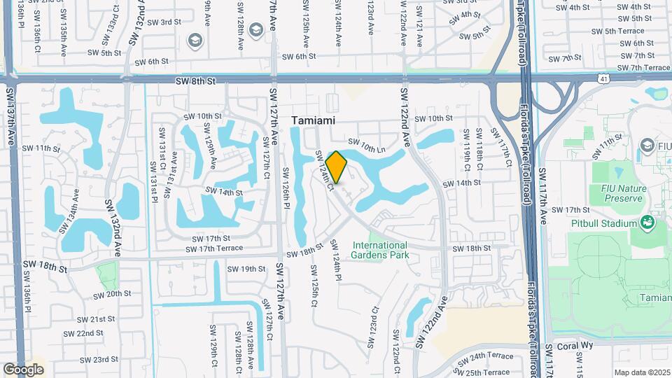 1461 SW 124th Ct Map and Location Details