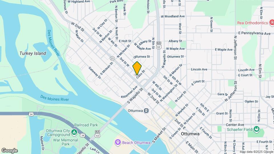 109 Cass St Map and Location Details