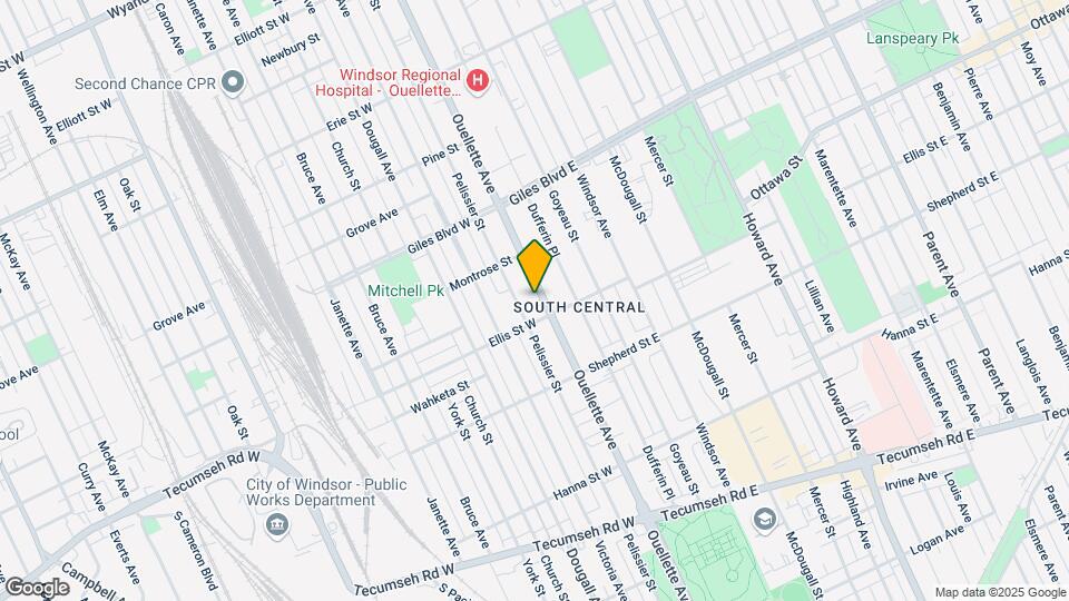 1375 Ouellette Av Map and Location Details