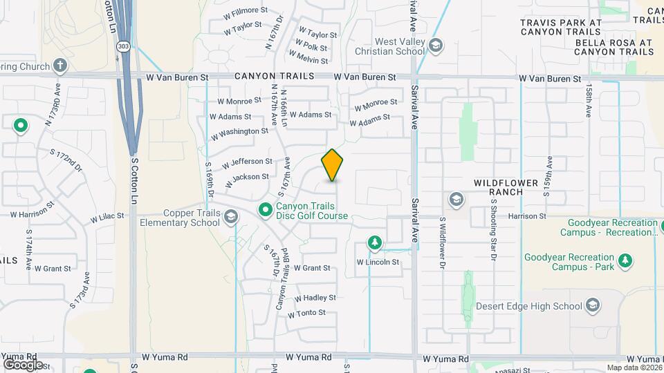 276 S 165th Dr Map and Location Details