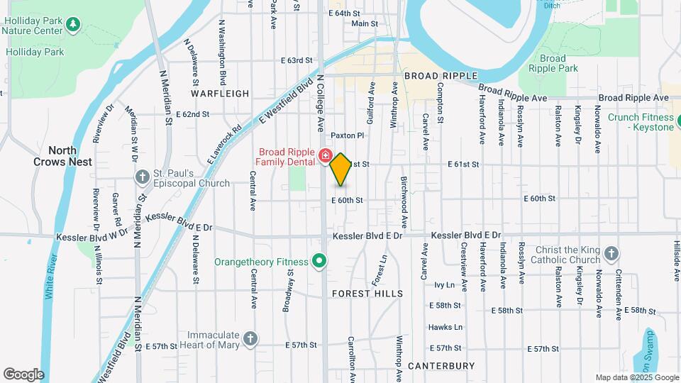 6012 Carrollton Avenue Map and Location Details