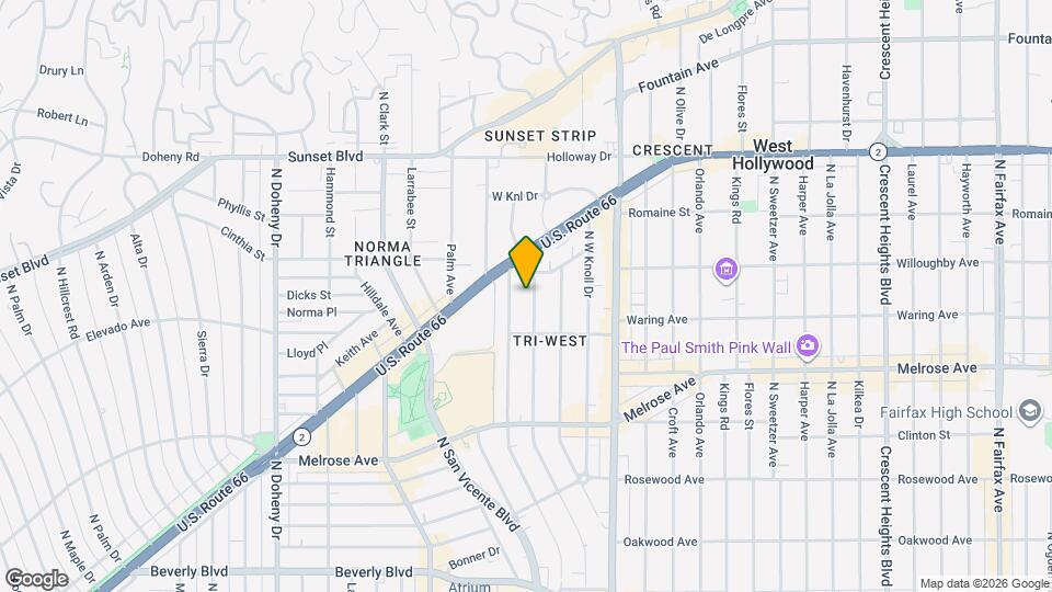 843 Westbourne Dr Map and Location Details