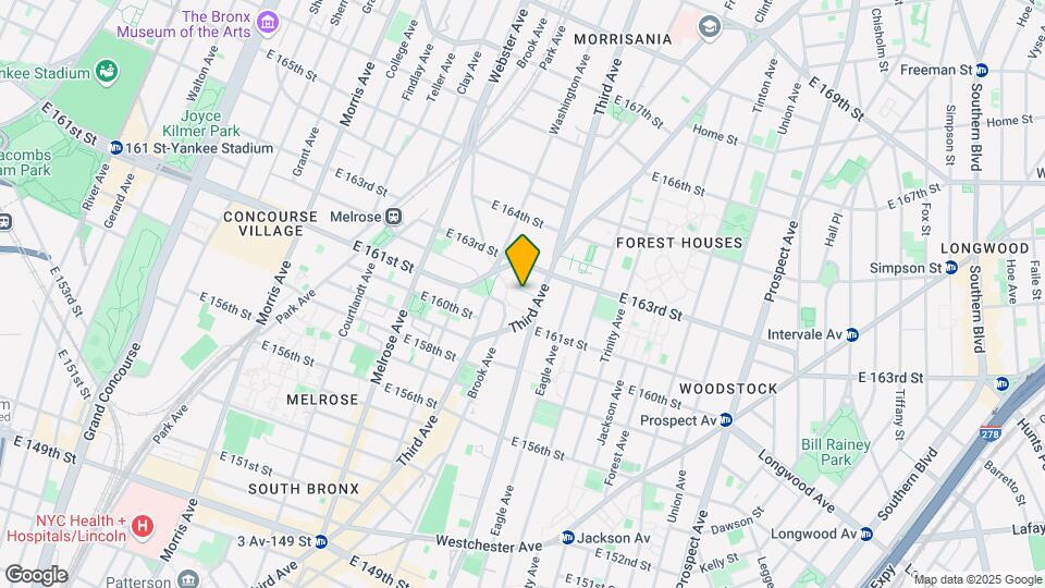 505 E 161st St Mapa y Detalles de la Ubicación