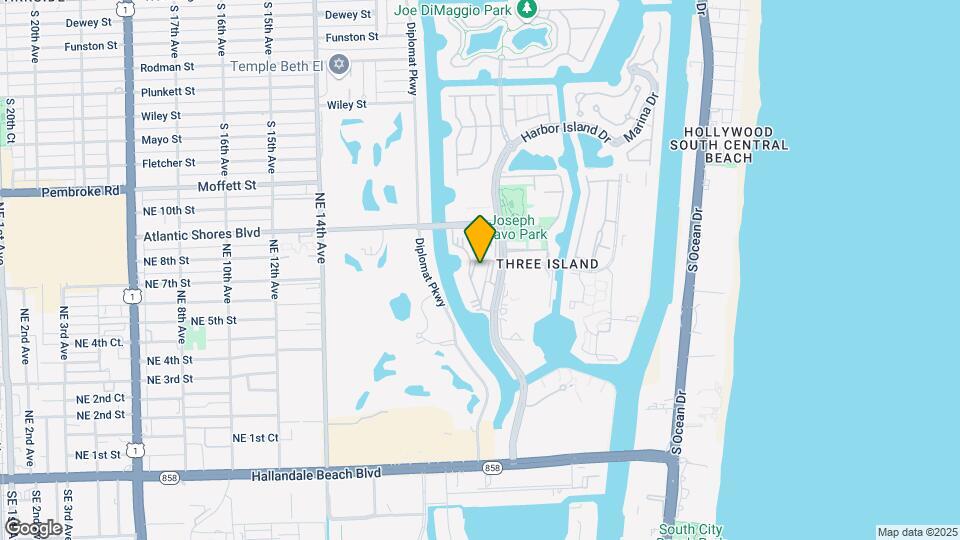 801 Three Islands Blvd, Unit 319 Map and Location Details