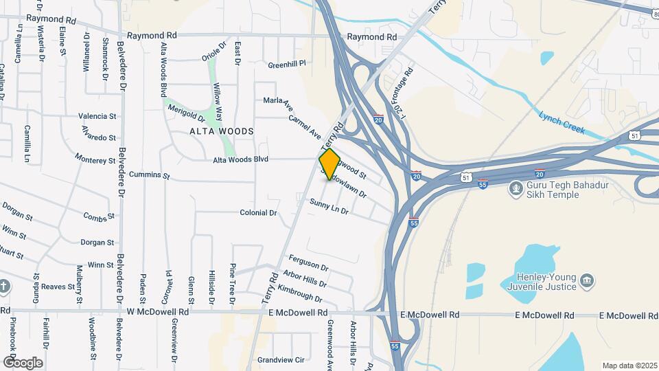 2204 Sweet Briar Dr Mapa y Detalles de la Ubicación