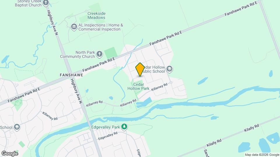 1943 Cedarpark Dr Map and Location Details