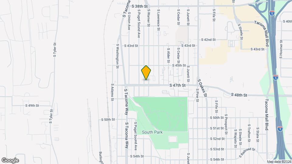 4544 S Warner St Map and Location Details