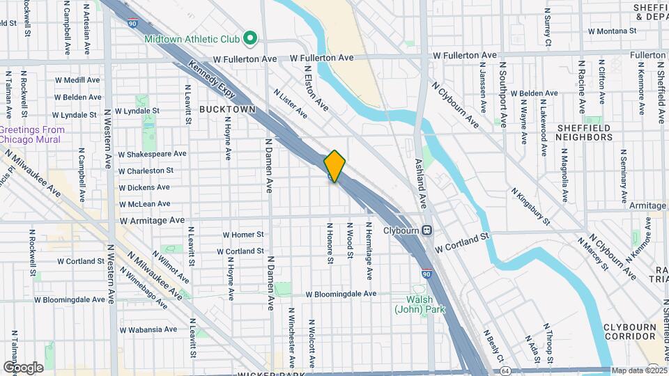 2045 N Honore St Map and Location Details