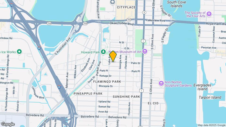 728 Palm St Map and Location Details