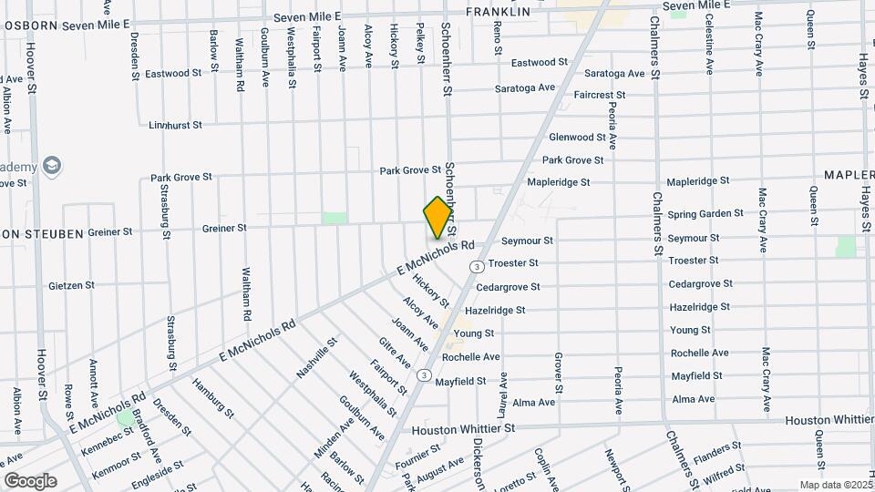 13521 E McNichols Rd Map and Location Details