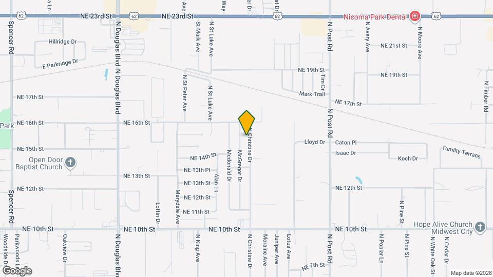 1525 N Christine Dr Mapa y Detalles de la Ubicación