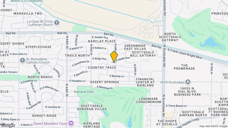 6768 E Grandview Dr Map and Location Details