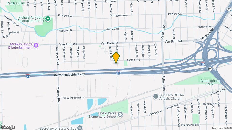 6040 Polk St Map and Location Details