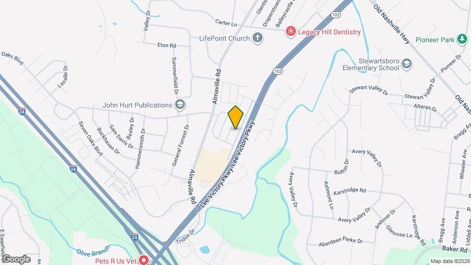 1036 Harold Lee Dr Map and Location Details