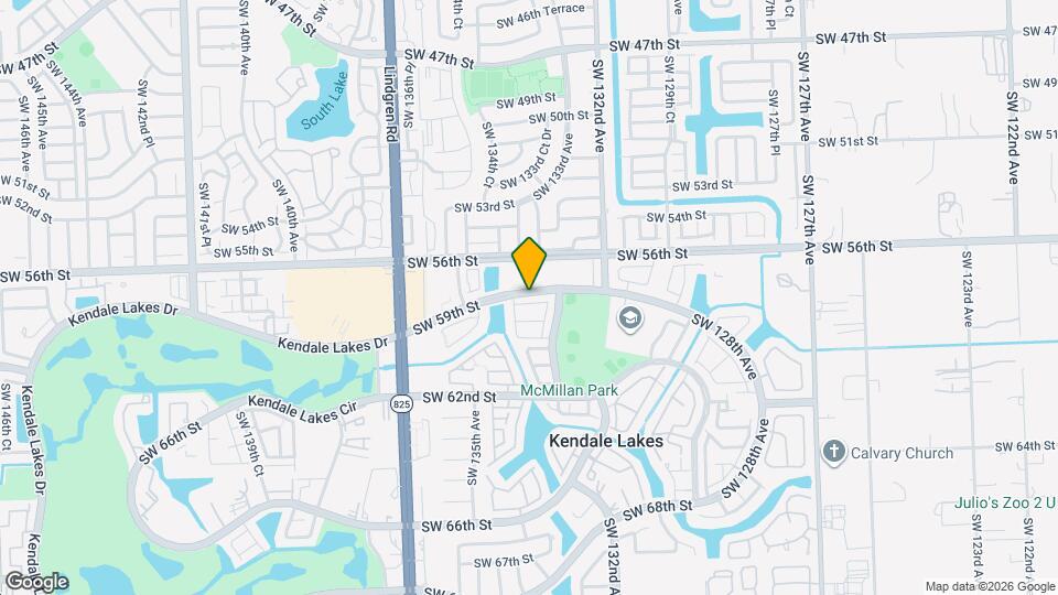 13343 SW 59th Terrace Map and Location Details