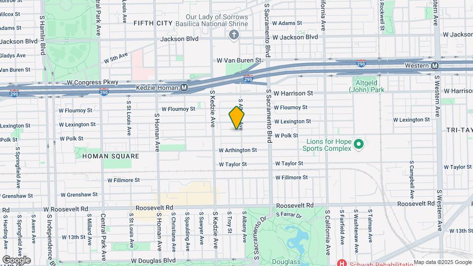 3108 W Polk St Map and Location Details