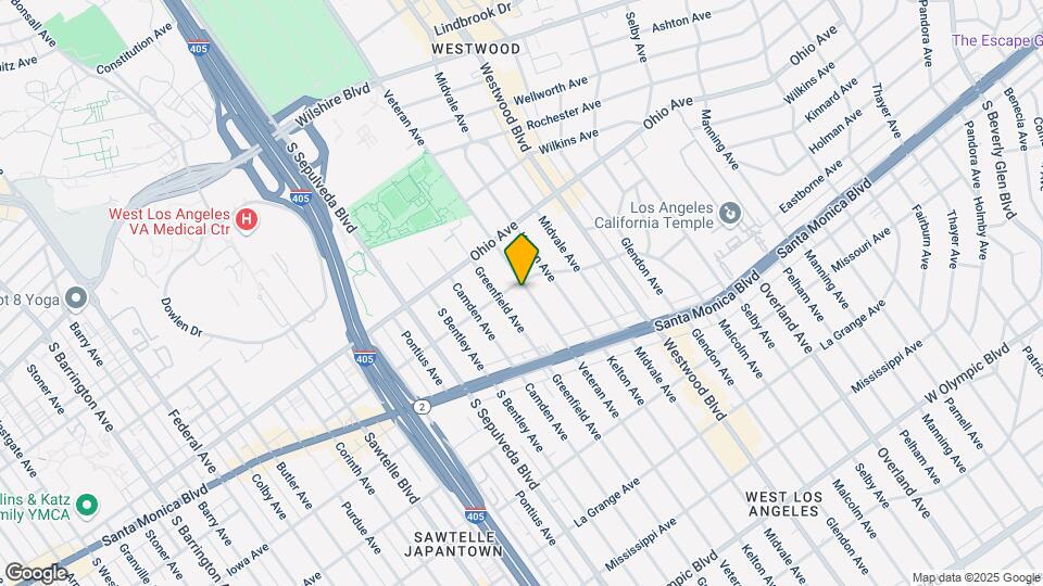 1609 Veteran Ave Mapa y Detalles de la Ubicación