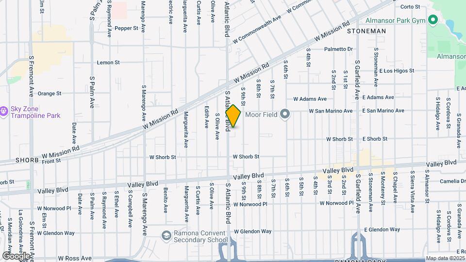 1002 S Atlantic Blvd Mapa y Detalles de la Ubicación