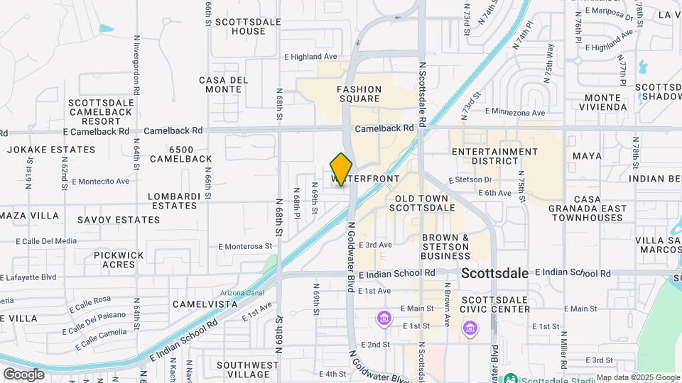 6945 E Glenrosa Ave Map and Location Details