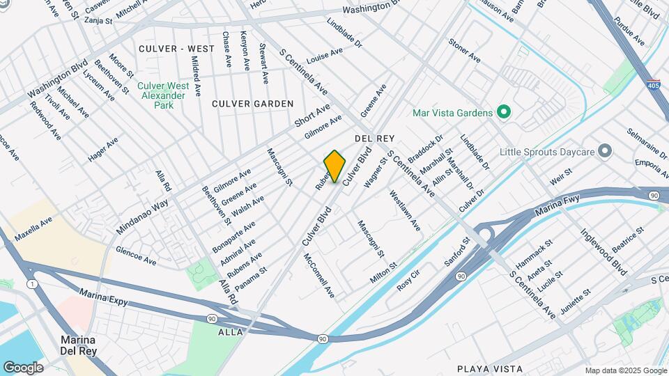 12523 Culver Blvd Map and Location Details