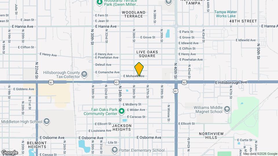 3609 E Mohawk Ave Map and Location Details