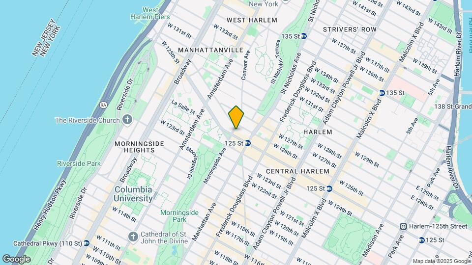 381 W 125th St Map and Location Details
