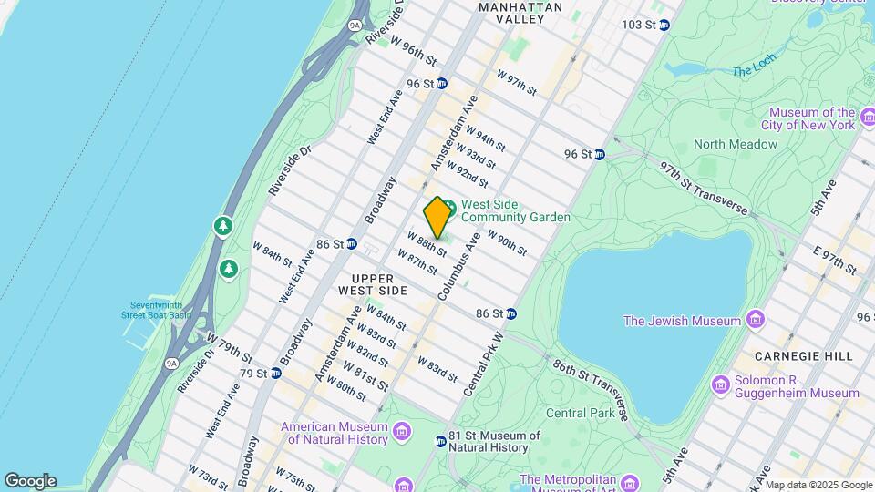 125 W 88th St Map and Location Details